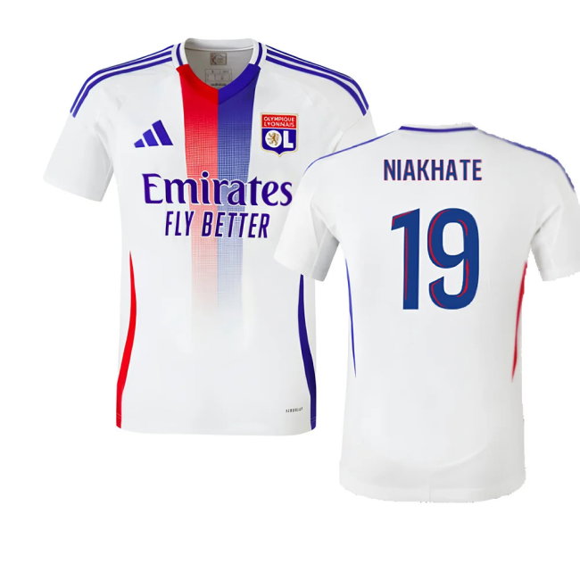 2024-2025 Olympique Lyon Home Shirt (Niakhate 19)-SoccerKits Hub | Buy Soccer Jerseys Online